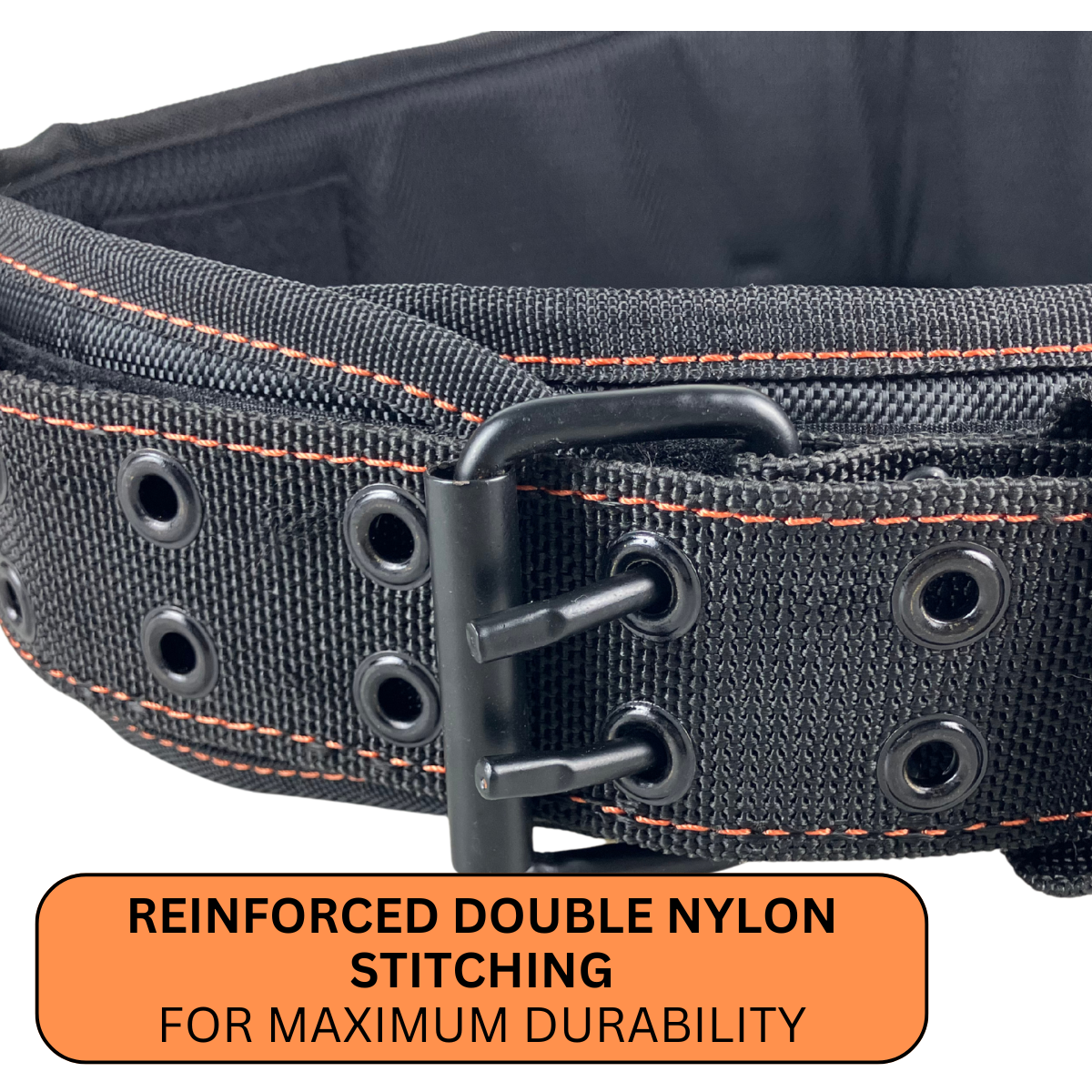 Heavy-Duty Work Belt with EVA Padding – Adjustable Nylon Tool Belt with Reinforced Stitching & Velcro Straps – Ideal for Construction & Industrial Use