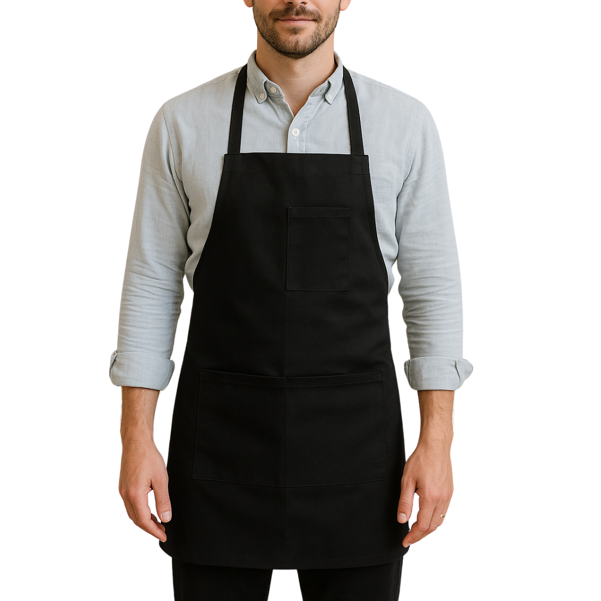 Black Canvas Work Apron  - AP-60015