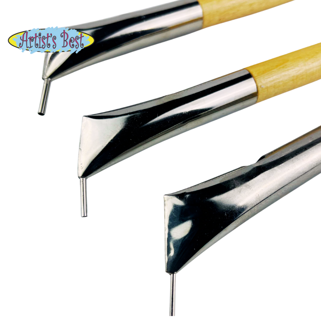 3 Piece Stencil Pen Set with 3 Round Tips  - CR-09882