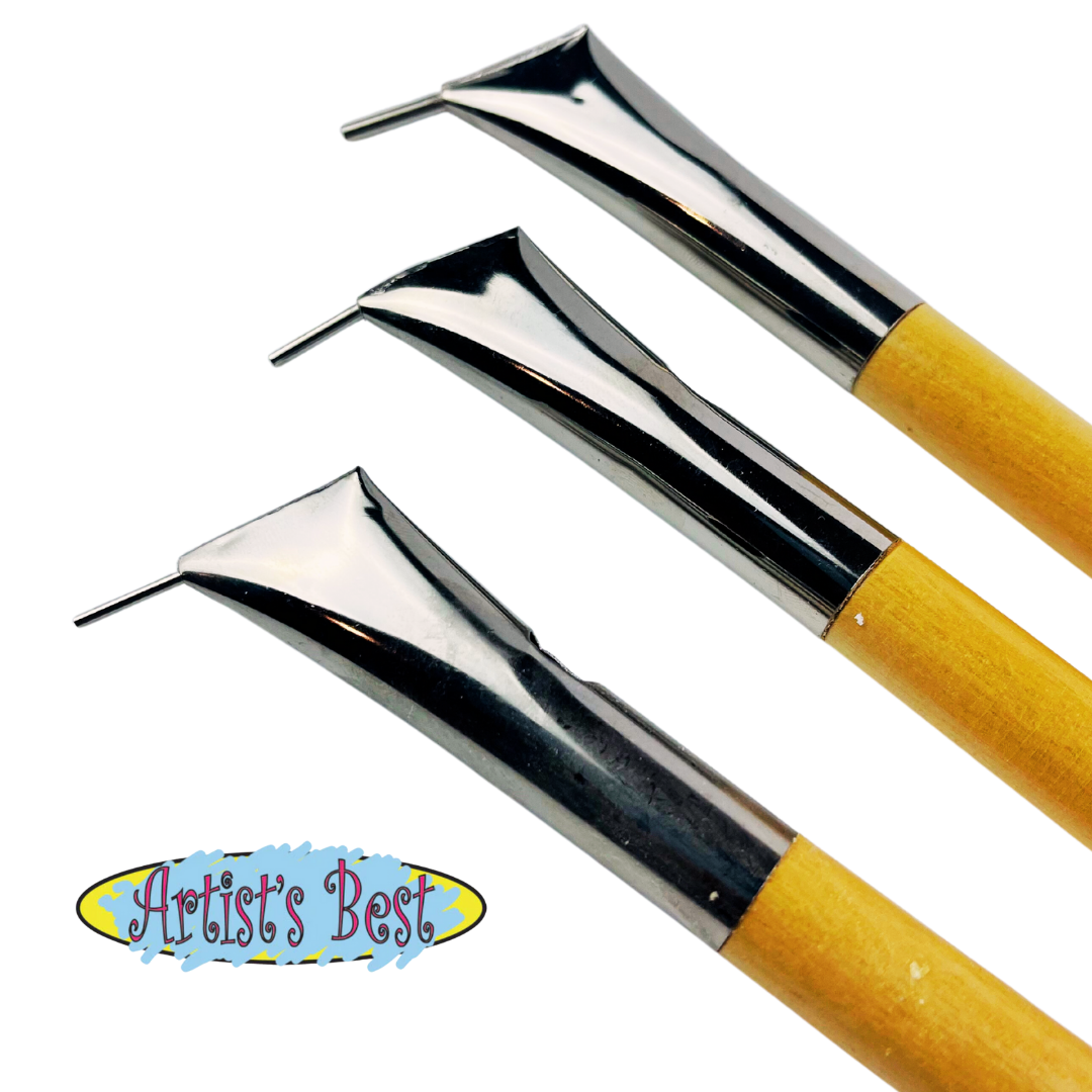3 Piece Stencil Pen Set with 3 Round Tips  - CR-09882