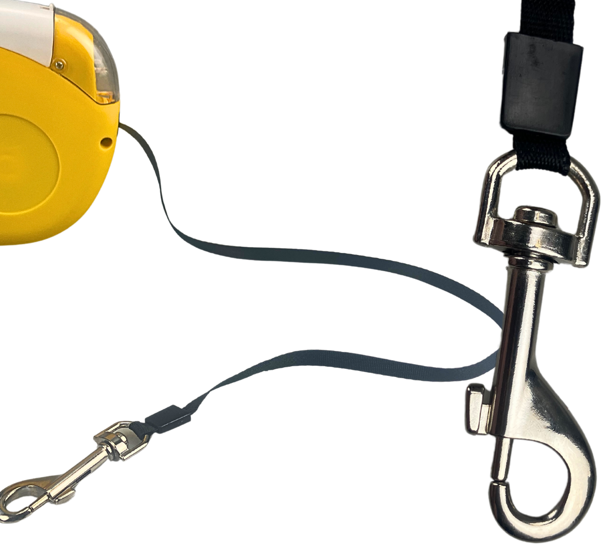 3 Meter Retracting Dog Leash in a Plastic Case with a Flashlight & Disposable Waste Bags  - B-92720