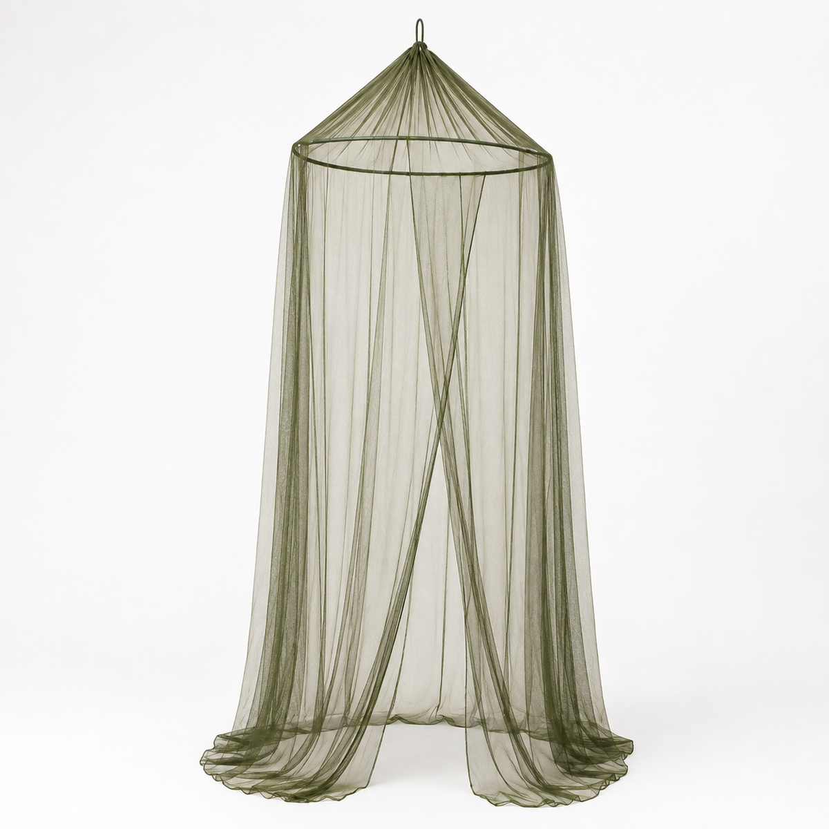 Olive Green Mosquito Bed Net with Hanging Ring  - CAM-90617