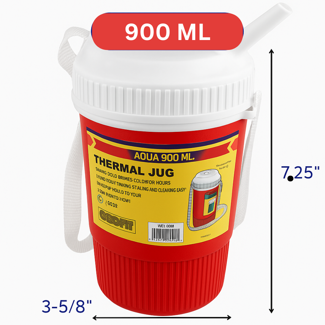 4 Pc. Thermal Jug Set – 5 Gal, 2 Gal, ½ Gal & 900ml | Cold Drink Cooler Dispenser with Faucet | Portable Insulated Water Jugs for Travel, Sports, Parties & Outdoor Adventures