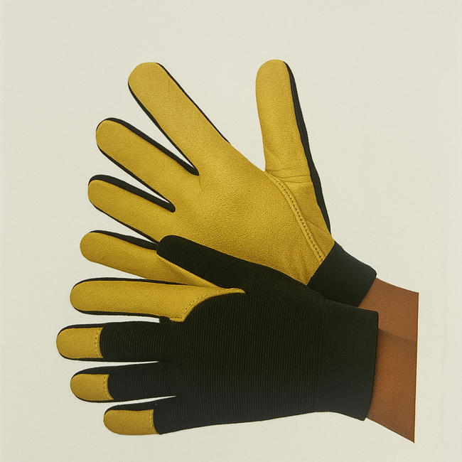 1 Dz. Mechanic Gloves - Goat Skin, Large