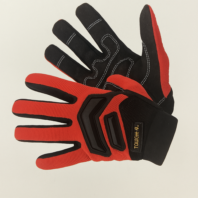Mechanic Gloves Synthetic Leather - Full Fingers, Small