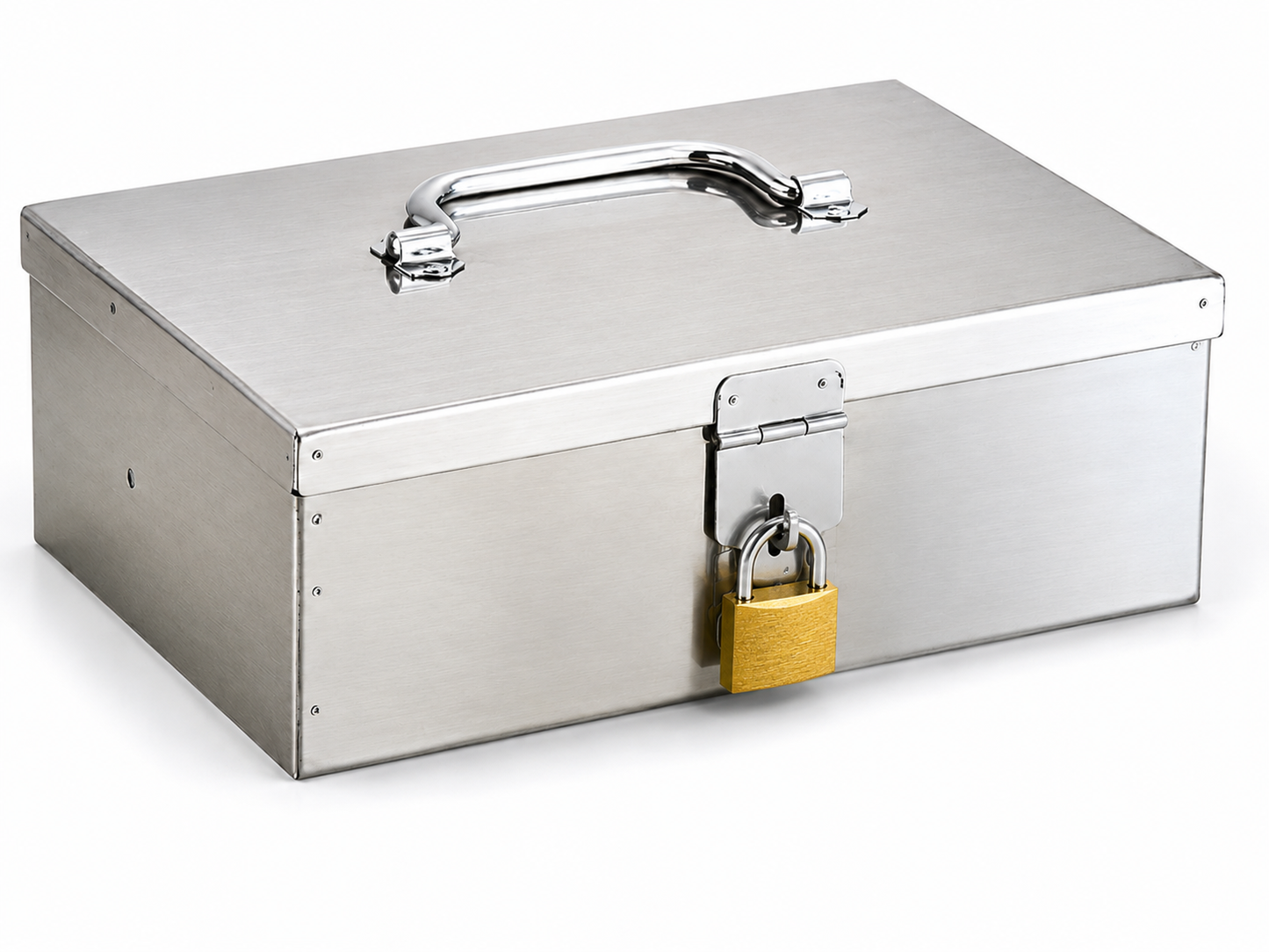 Stainless Steel Security Box with 2 Padlocks