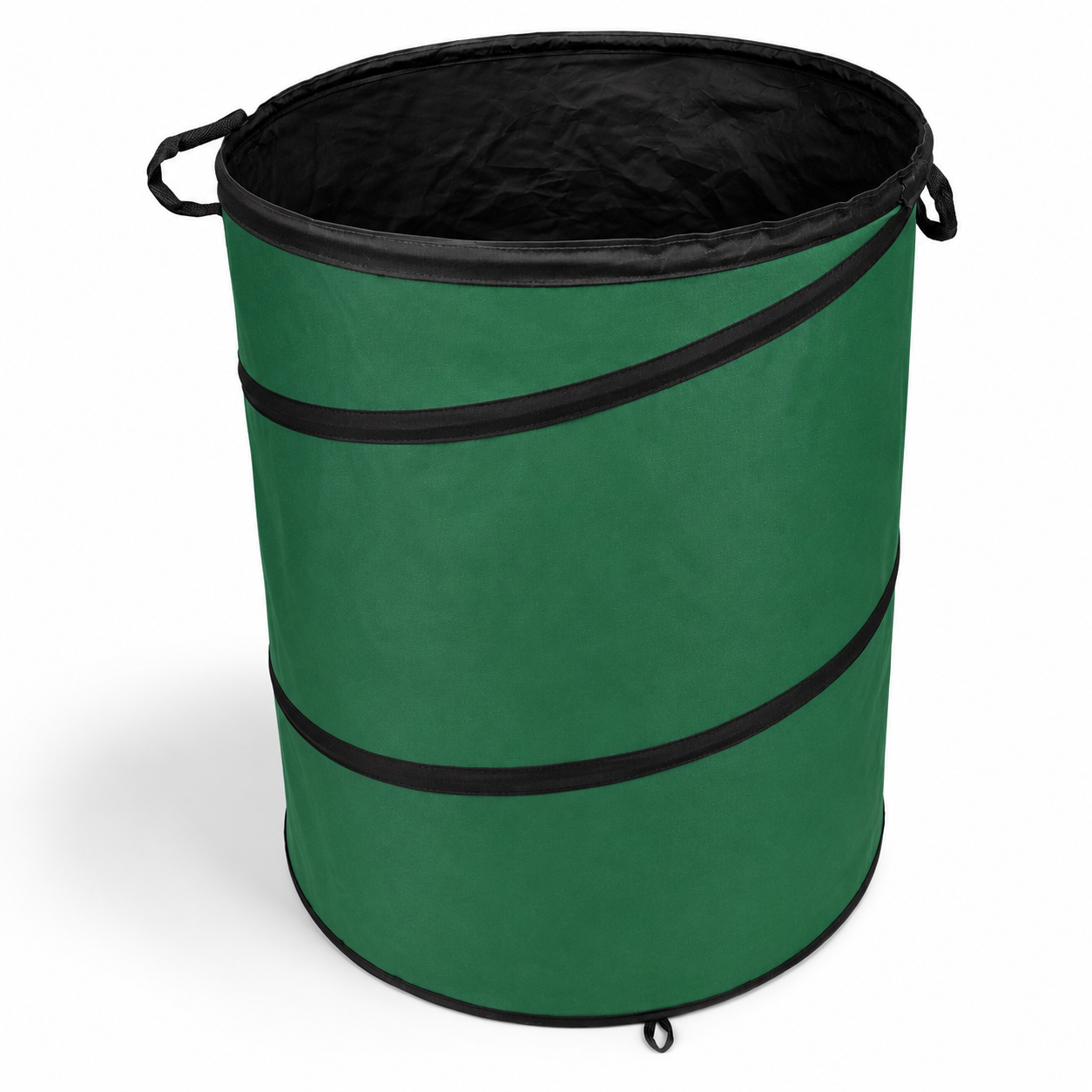 22" x 28" Collapsible Garden Waste Bag, Heavy Duty Pop-Up Yard Waste Bin with Reinforced Spring Frame & Carry Handles, Foldable Reusable Leaf Collection Bag for Lawn, Garden, Garage & Outdoor Cleanup
