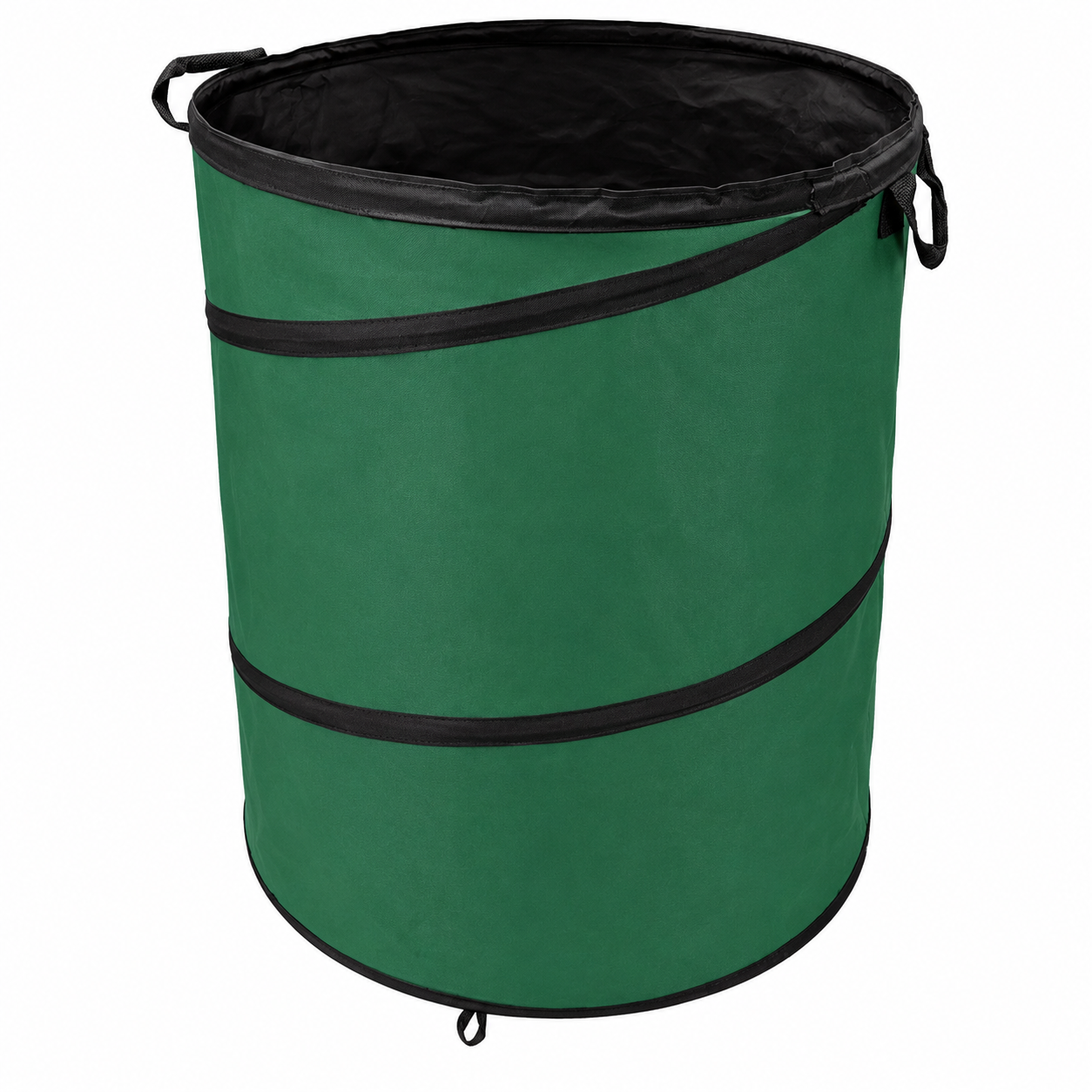 22" x 28" Collapsible Garden Waste Bag, Heavy Duty Pop-Up Yard Waste Bin with Reinforced Spring Frame & Carry Handles, Foldable Reusable Leaf Collection Bag for Lawn, Garden, Garage & Outdoor Cleanup