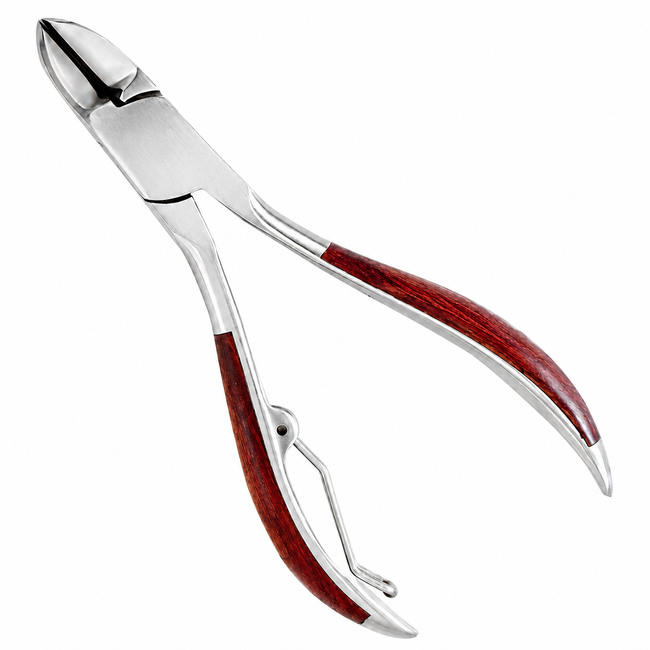 5 Inch Stainless Steel Nail Nipper with Inlaid Rosewood Handles – B-89081