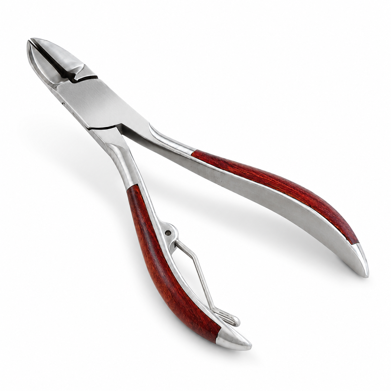 5 Inch Stainless Steel Nail Nipper with Inlaid Rosewood Handles – B-89081