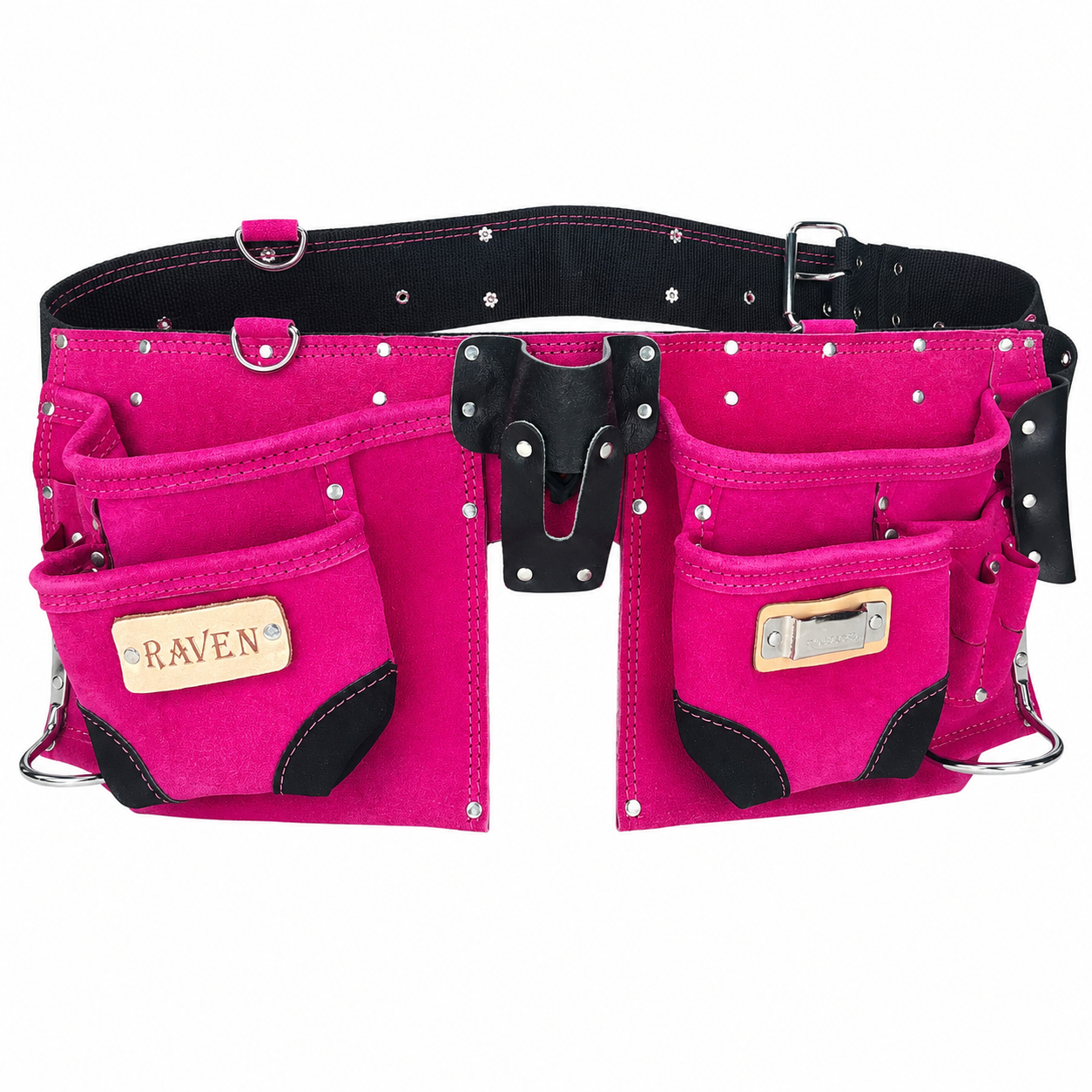 Pink Utility Tool Pouch Belt with 12 Pockets  - AS2103A-PNK