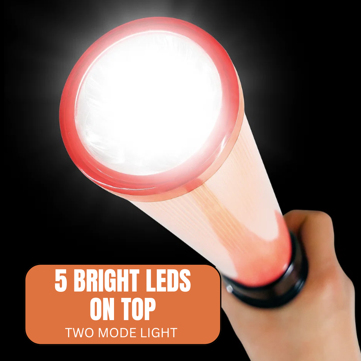 Traffic Control Light Wand with Tripod – 16-Inch LED Safety Baton with Flashlight Mode, Steady & Flashing Lights – Handheld Signal Wand for Parking, Crossing Guards, Camping & Emergency Use