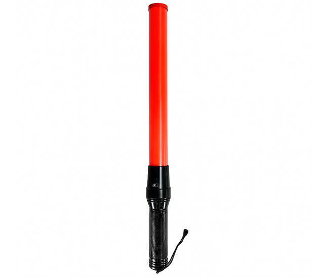 LED Traffic Control Baton – 21-Inch Safety Wand with Flashing & Steady Modes, High-Visibility Orange with Wrist Strap – Ideal for Parking, Airports, Road Work & Emergency Use