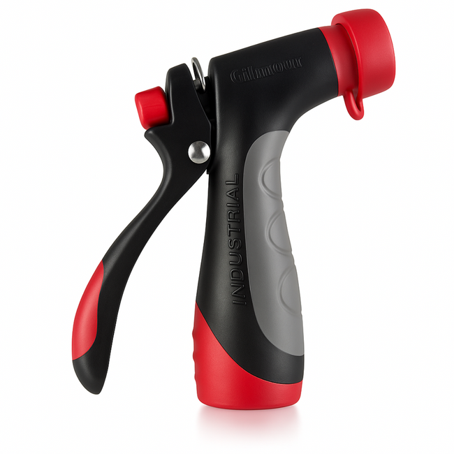 Gilmour Industrial Hose Nozzle – Heavy-Duty Metal Construction, Adjustable Spray Pattern, Hot Water Rated to 160°F