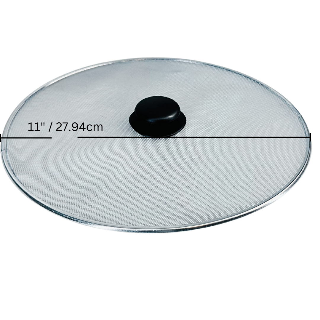 11-Inch Splatter Screen with Convenient Knob Handle