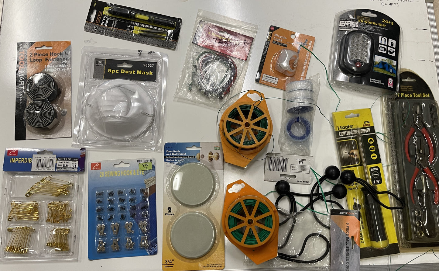 Mixed Hardware, DIY & Utility Tool Lot – Bulk Closeout (KIT #5005A)