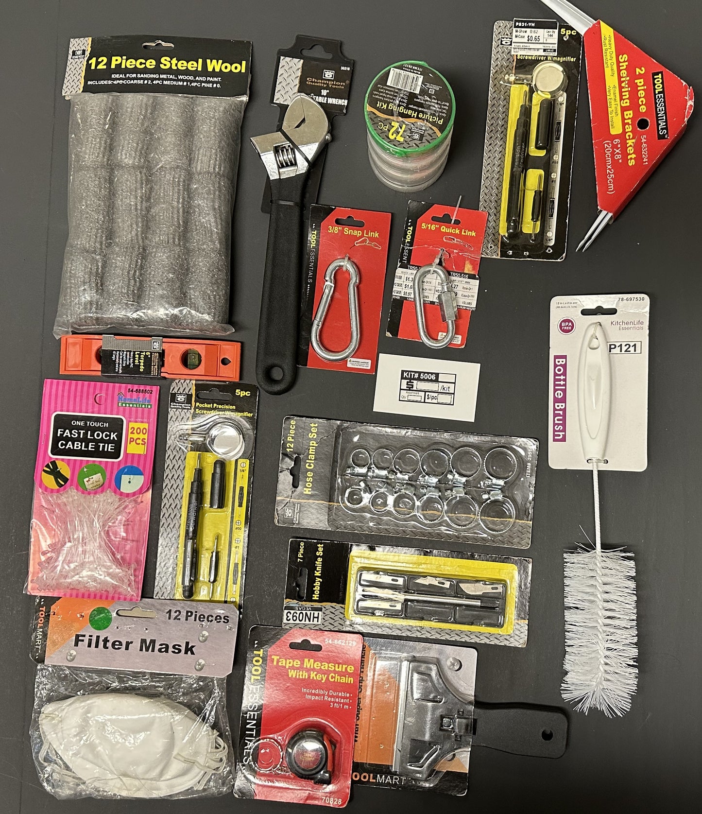 Heavy-Duty Hardware & Tool Assortment – Bulk Closeout Lot (KIT #5006)