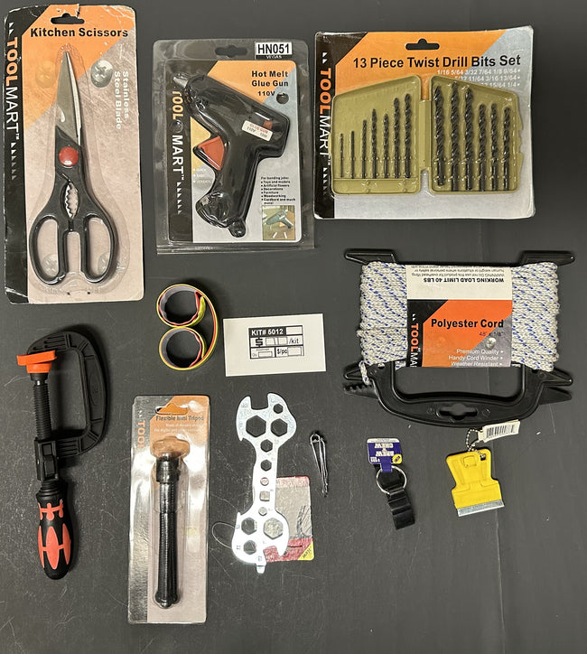 Mixed Tool & Hardware Assortment – Bulk Closeout Lot (KIT #5012)