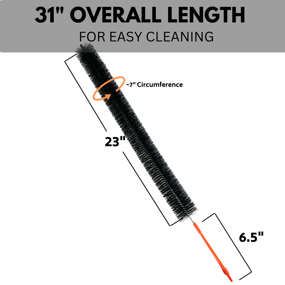 31 Inch Cleaning Brush For Dryer Lint Or Refrigerator Coil Cleaning (Pack of: 2) - LHEN-FB3-Z02