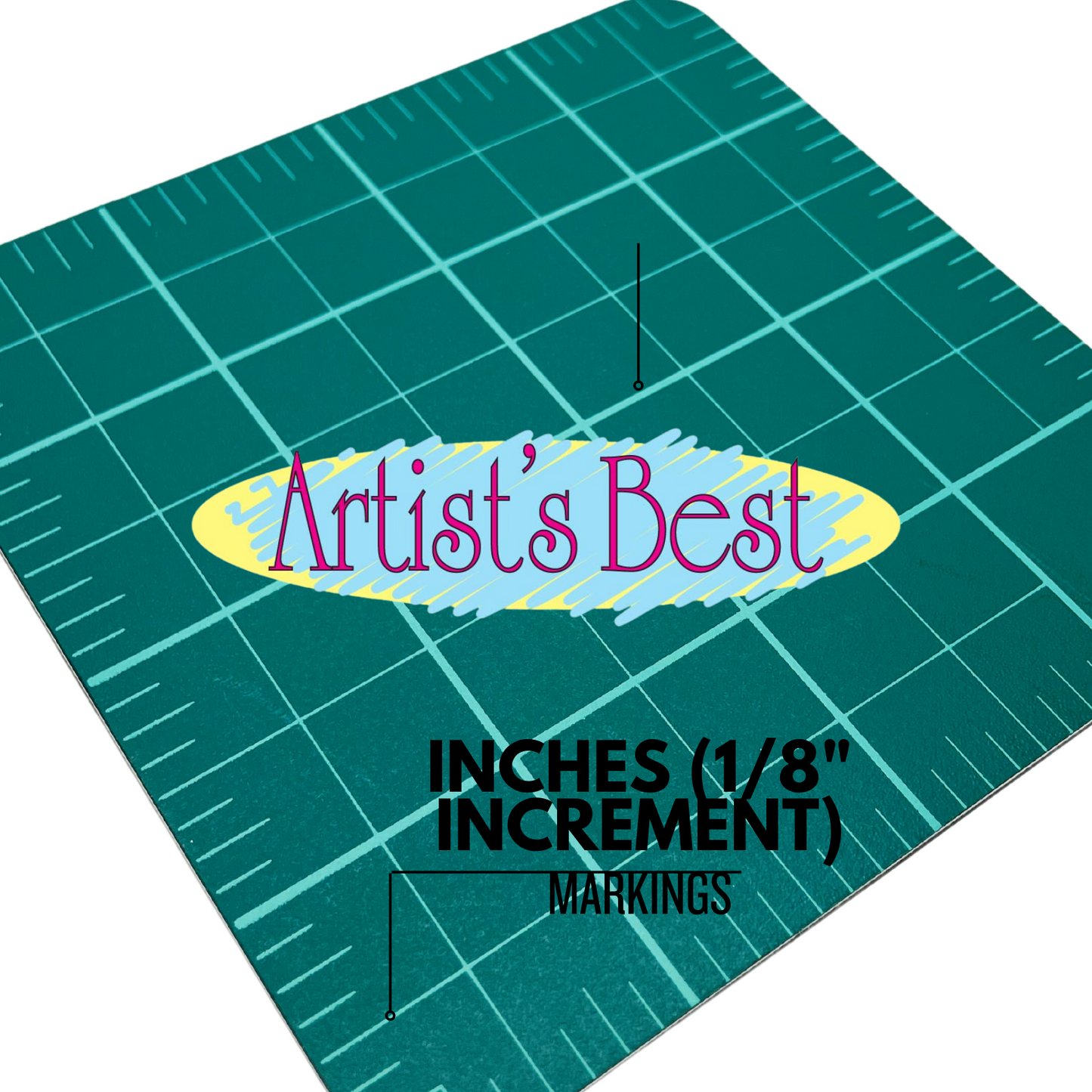 Self-healing Green Cutting Mat - 4" x 4" - Pre-marked Grid Lines (Pack of: 2) - CR-00-90404-Z02