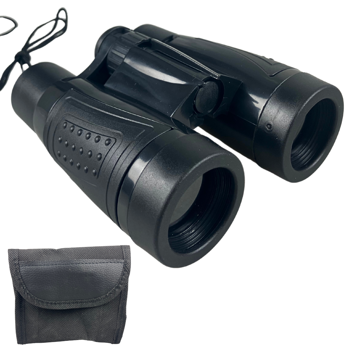 Sporty Black Binoculars With 5X power, and 30mm Clear Lenses  - MG-B-00222