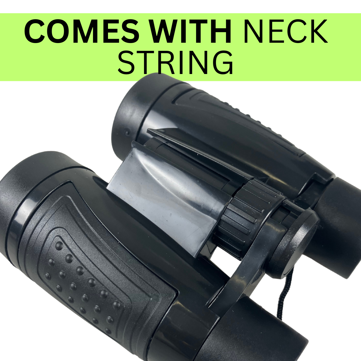 Sporty Black Binoculars With 5X power, and 30mm Clear Lenses  - MG-B-00222