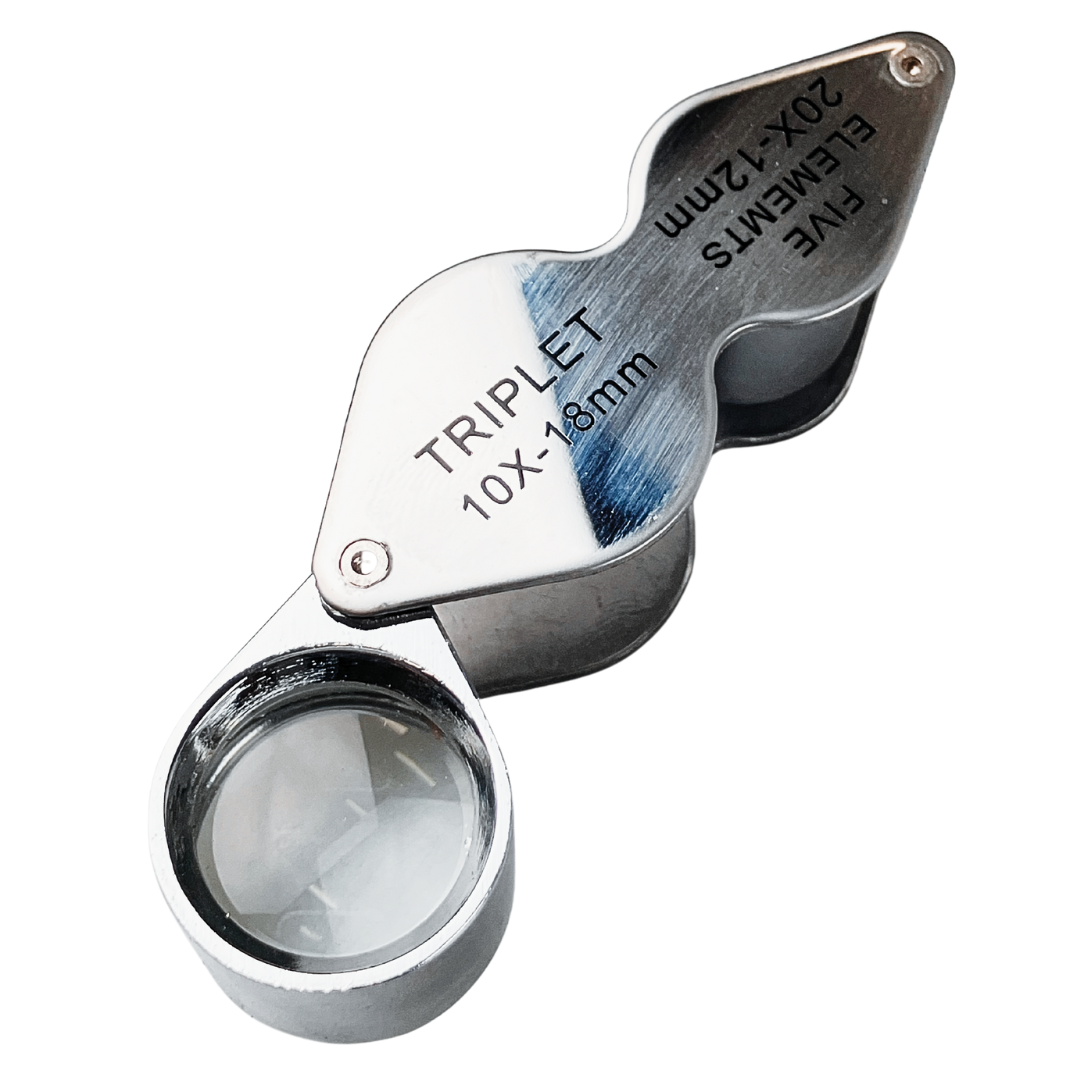 Dual Magnification Jewelers Loupe – 10x & 20x Chrome Finish