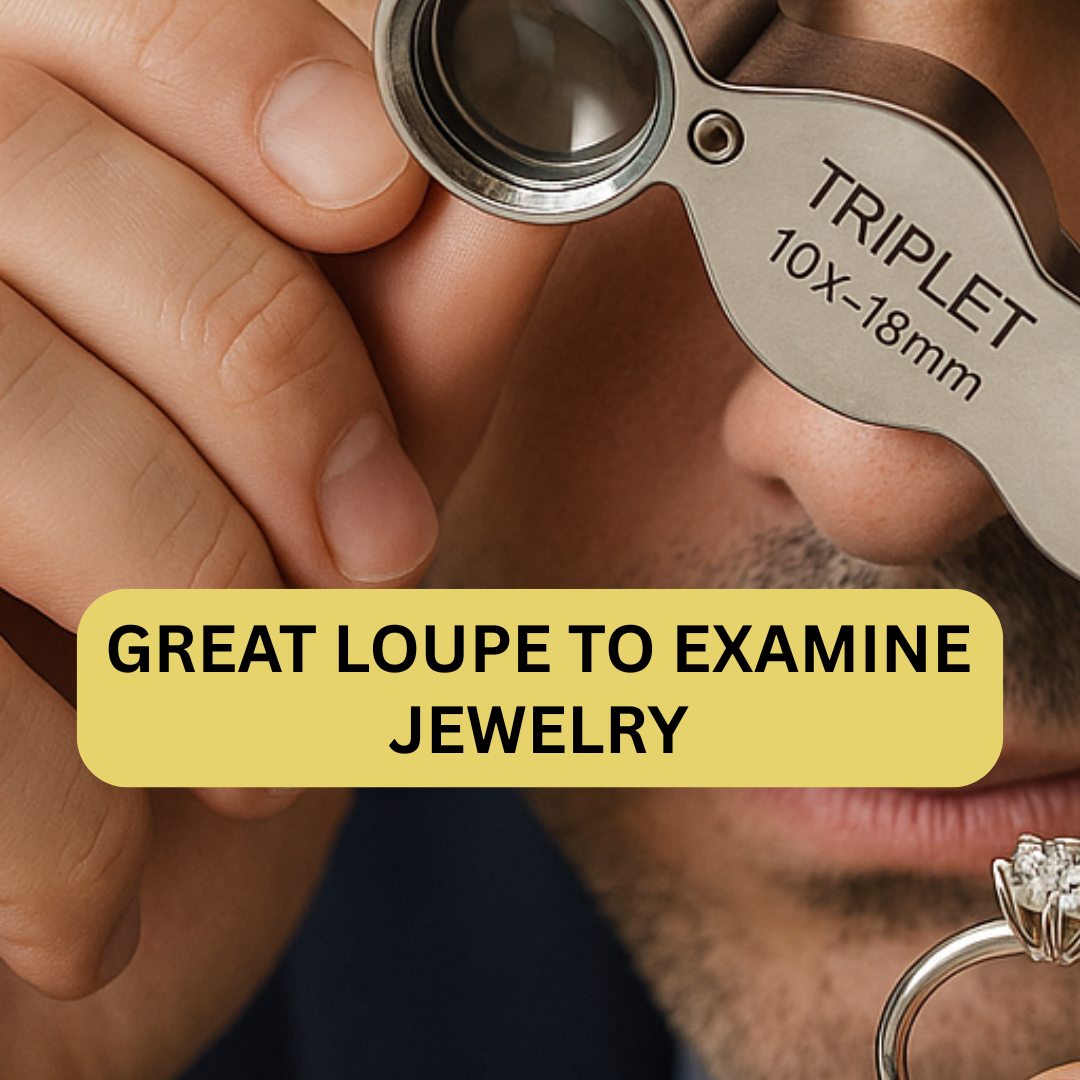 Dual Magnification Jewelers Loupe – 10x & 20x Chrome Finish