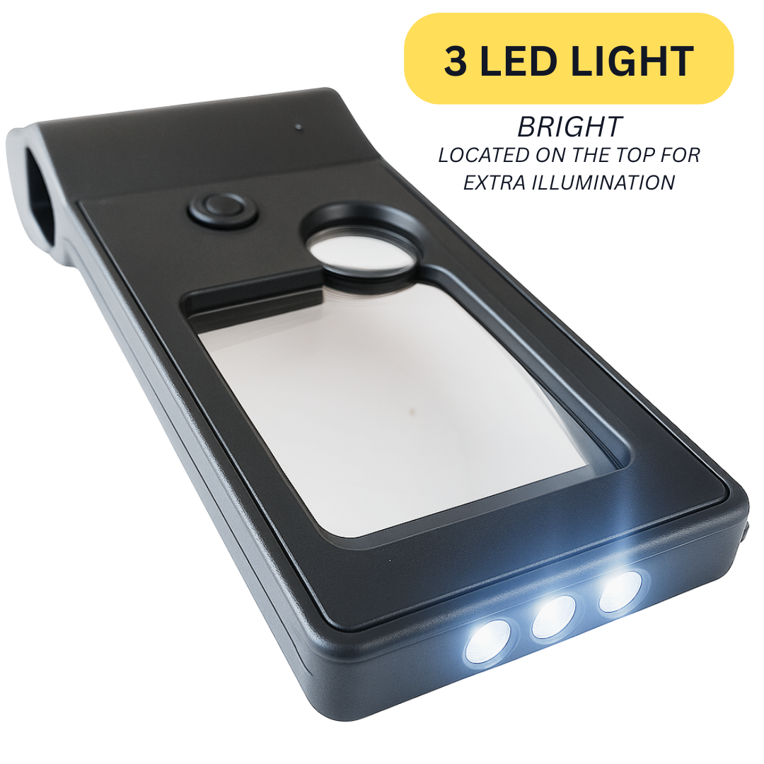 Mini High-Power Handheld 30x Magnifier - LED Illumination  - MG-14748