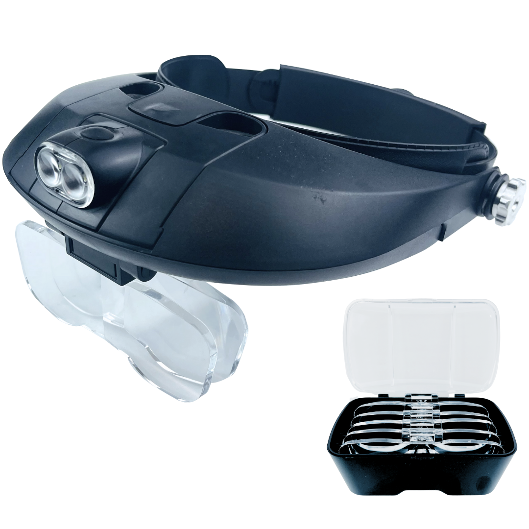 Illuminated Head Magnifier | 5 Interchangeable Lenses