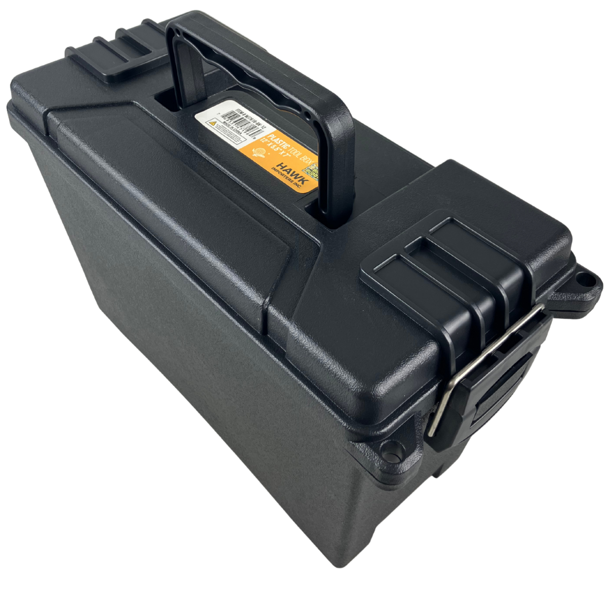 Heavy-Duty Plastic Tool Box | 11" Long Storage Bin with Secure Latch, Carry Handle & Durable Build – Deep Organizer for Tools, Hardware & Accessories – Ideal for Home, Garage, Jobsite