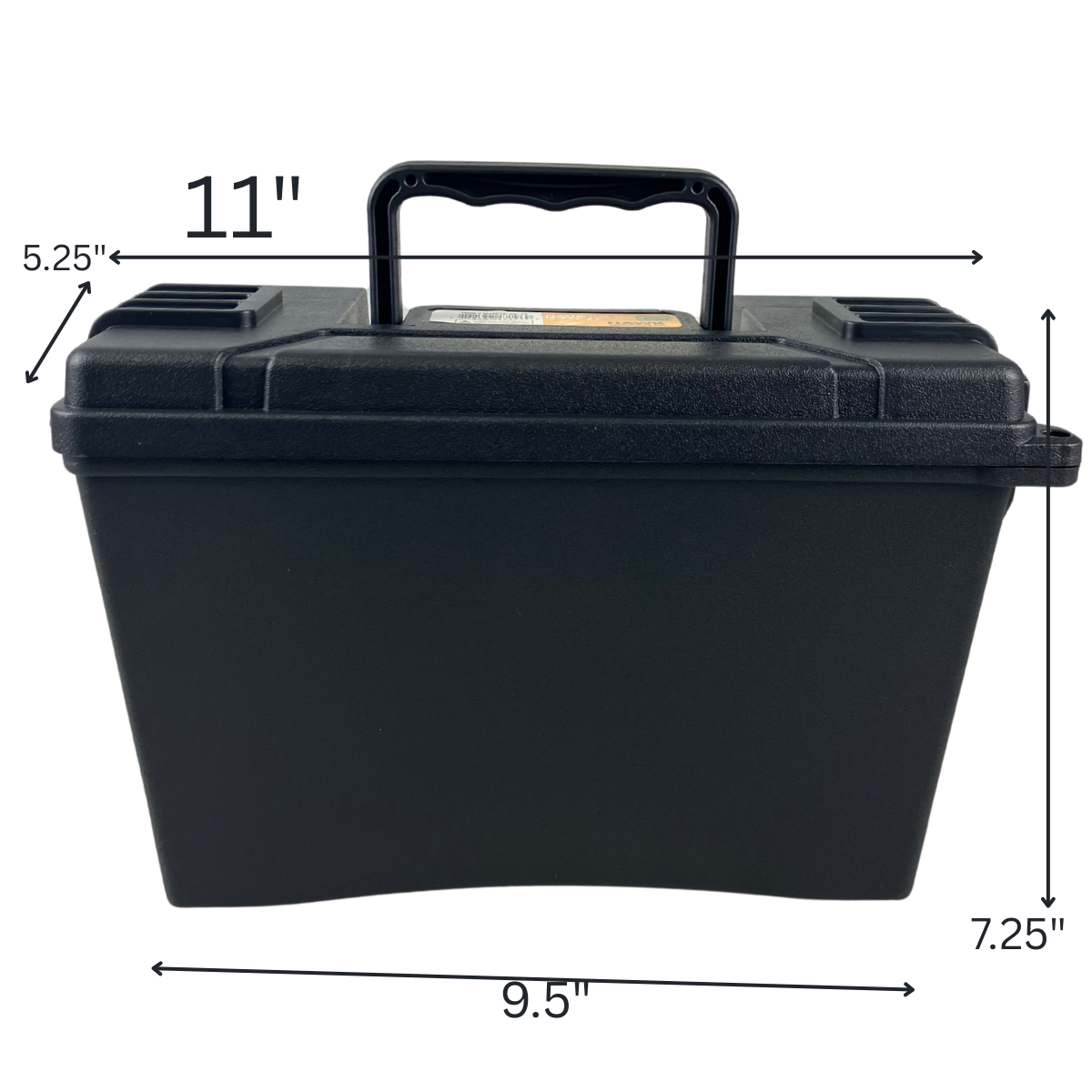 Heavy-Duty Plastic Tool Box | 11" Long Storage Bin with Secure Latch, Carry Handle & Durable Build – Deep Organizer for Tools, Hardware & Accessories – Ideal for Home, Garage, Jobsite
