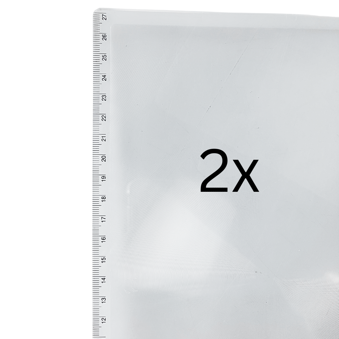 Full Page Fresnel Magnifier with Ruler - MG-15060
