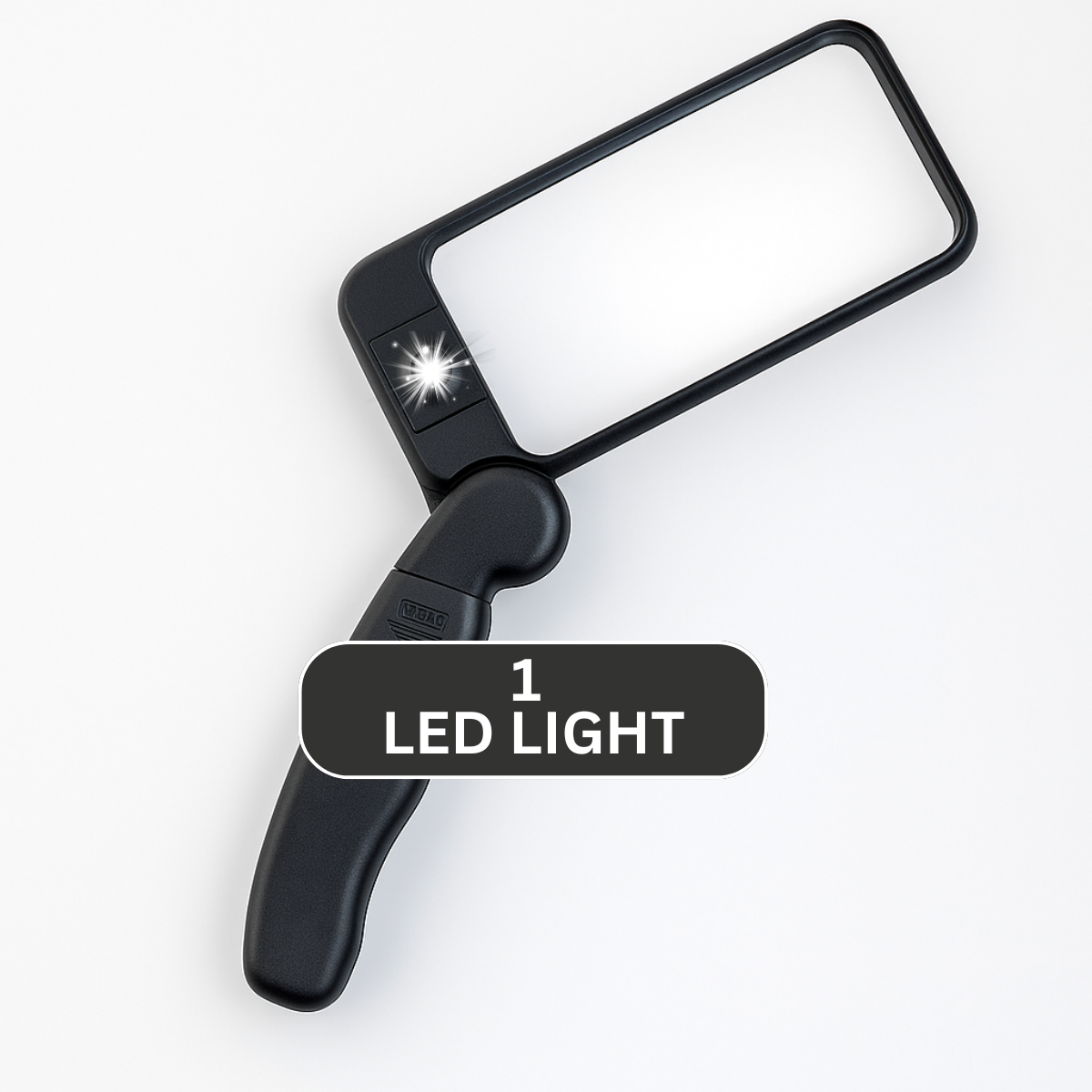 2x Portable Folding Magnifier with LED Light and Carrying Case  - MP-29273