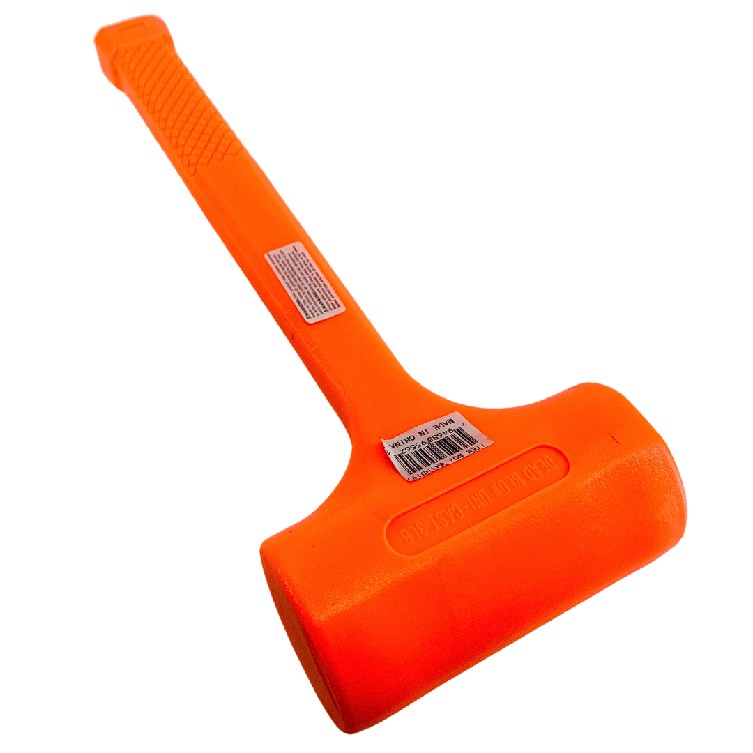 3-Pound Neon Orange Dead Blow Hammer