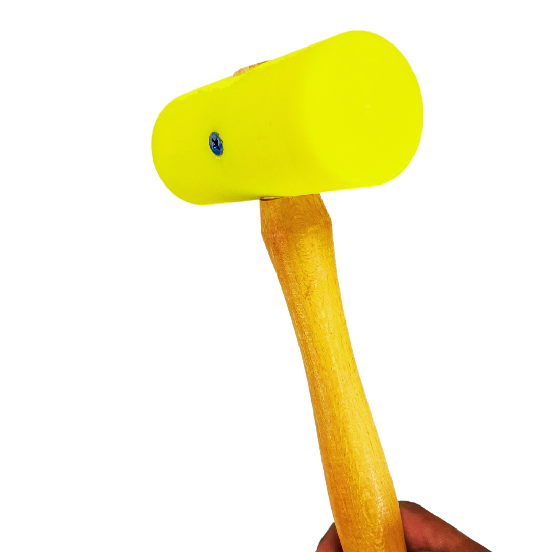 10-1/2 Inch Yellow Nylon Head Hammer With 1.75" Striking Surface  - PH-11217