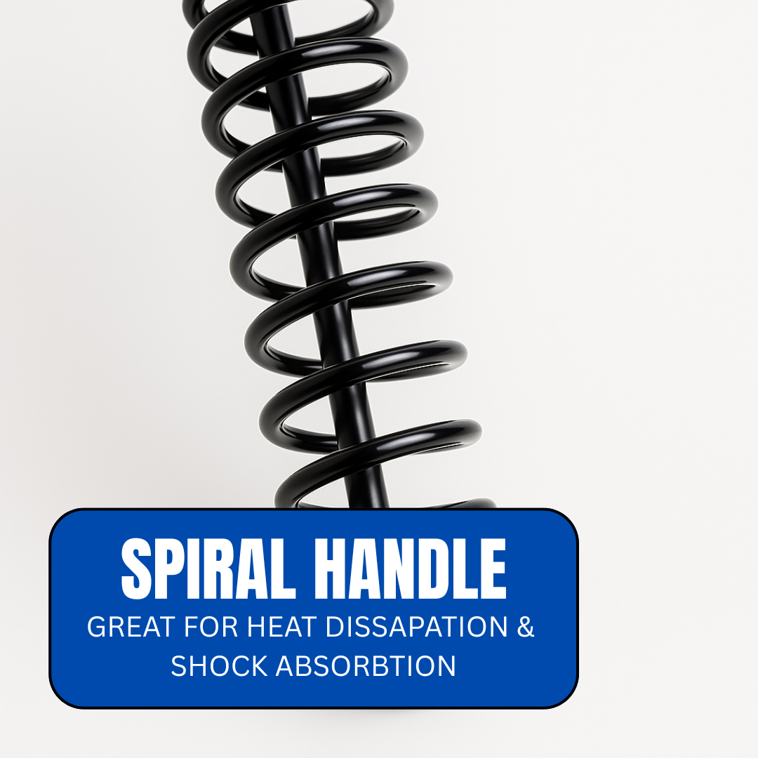 10.5" Welding & Chipping Hammer with Spring Coil Handle – Dual Headed (Flat & Pick) – Heat Treated Steel – Shock-Absorbing Spiral Grip – Ideal for Welders & Masonry Work – PH-40750