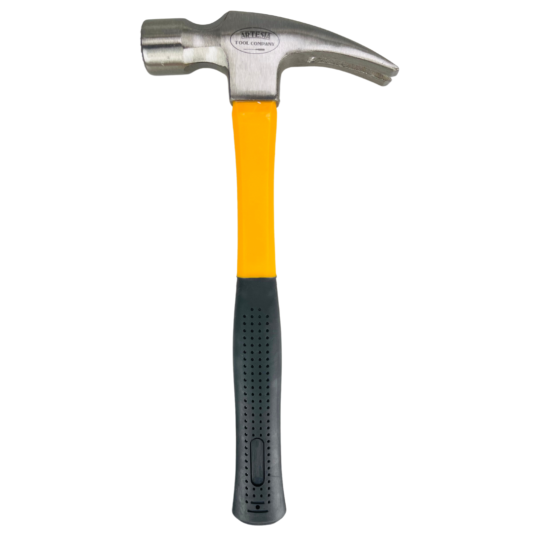ARTESIA TOOL COMPANY 24 Oz. Framing Hammer - Carbon Steel Head, Fiberglass Handle | Perfect Balance Between Power and Maneuverability