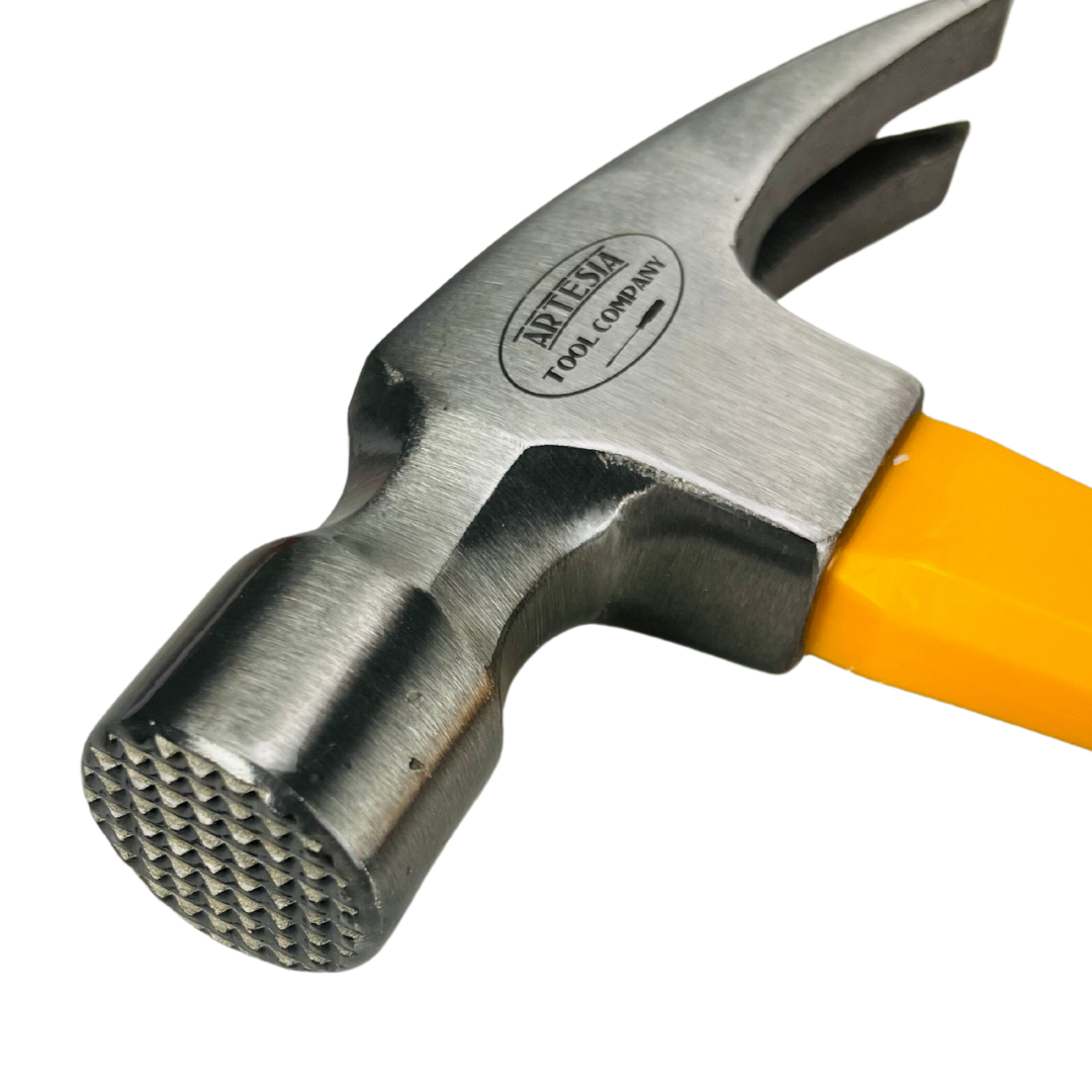 ARTESIA TOOL COMPANY 24 Oz. Framing Hammer - Carbon Steel Head, Fiberglass Handle | Perfect Balance Between Power and Maneuverability