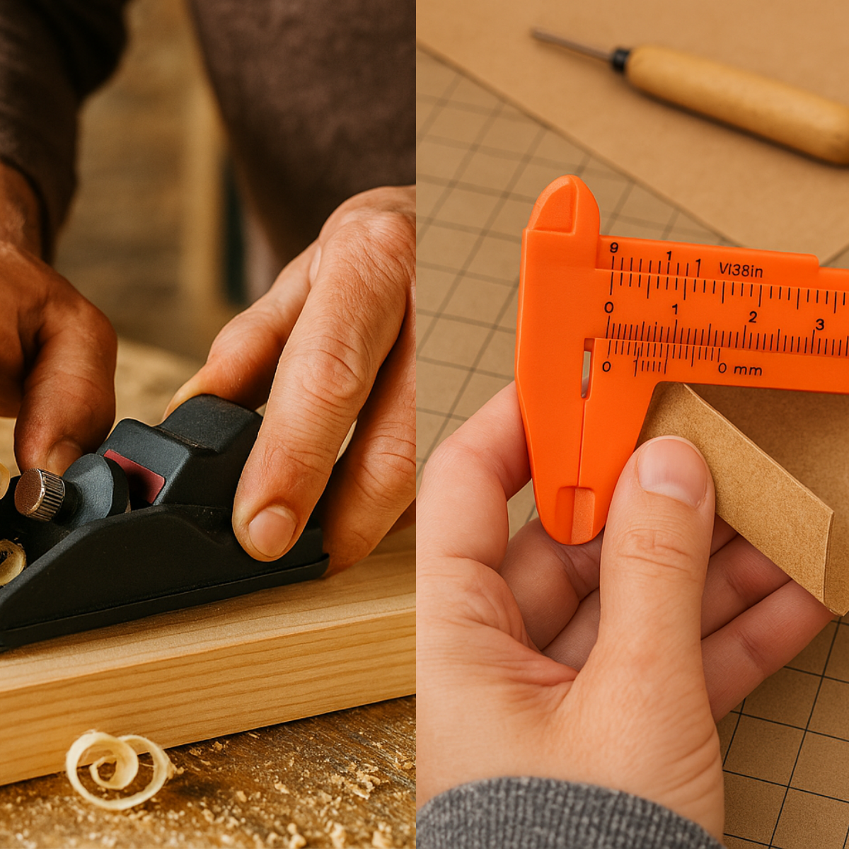 38-Piece Hobby Knife Set – Precision Craft Tool Kit with Assorted Blades, Handles, Planers, Caliper, Tape Measure & Storage Case – For Model Building, Carving, DIY, Woodworking & More