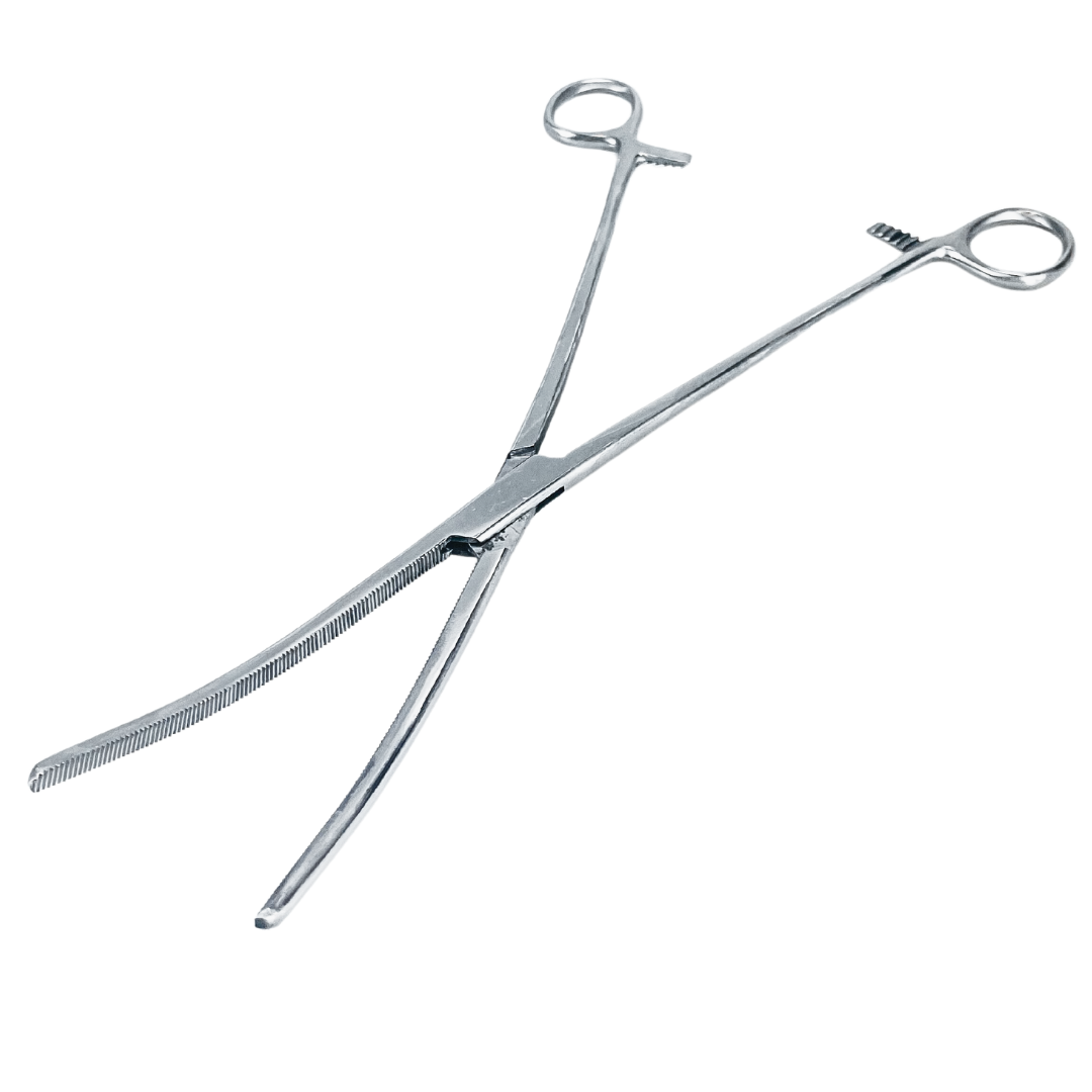 12" Curved Tip Stainless Steel Hemostat  - S3-03296