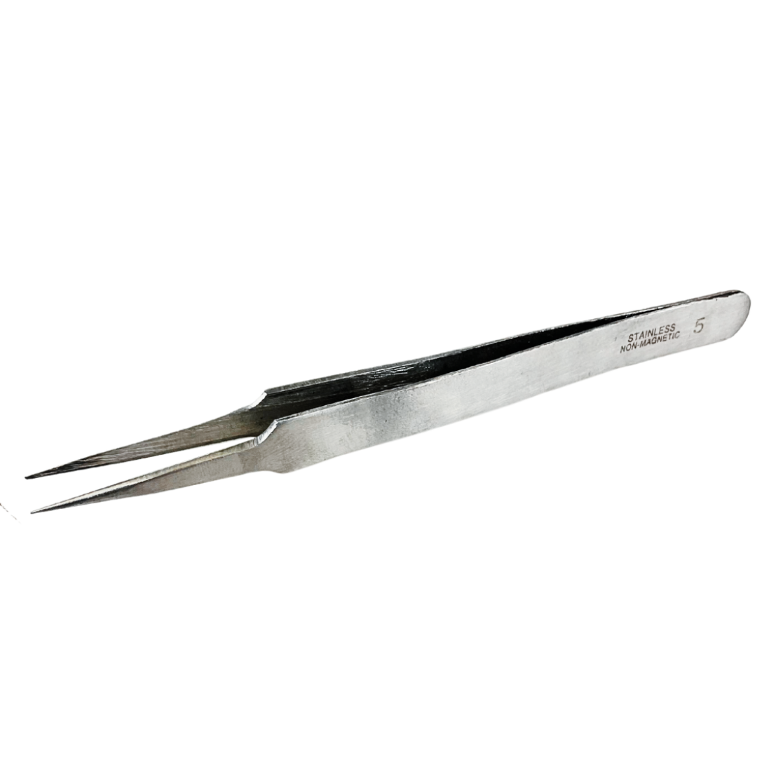 4.75" Non Magnetic Tweezers with Ultra Fine Tips (Pack of: 2) - S1-08034-Z02