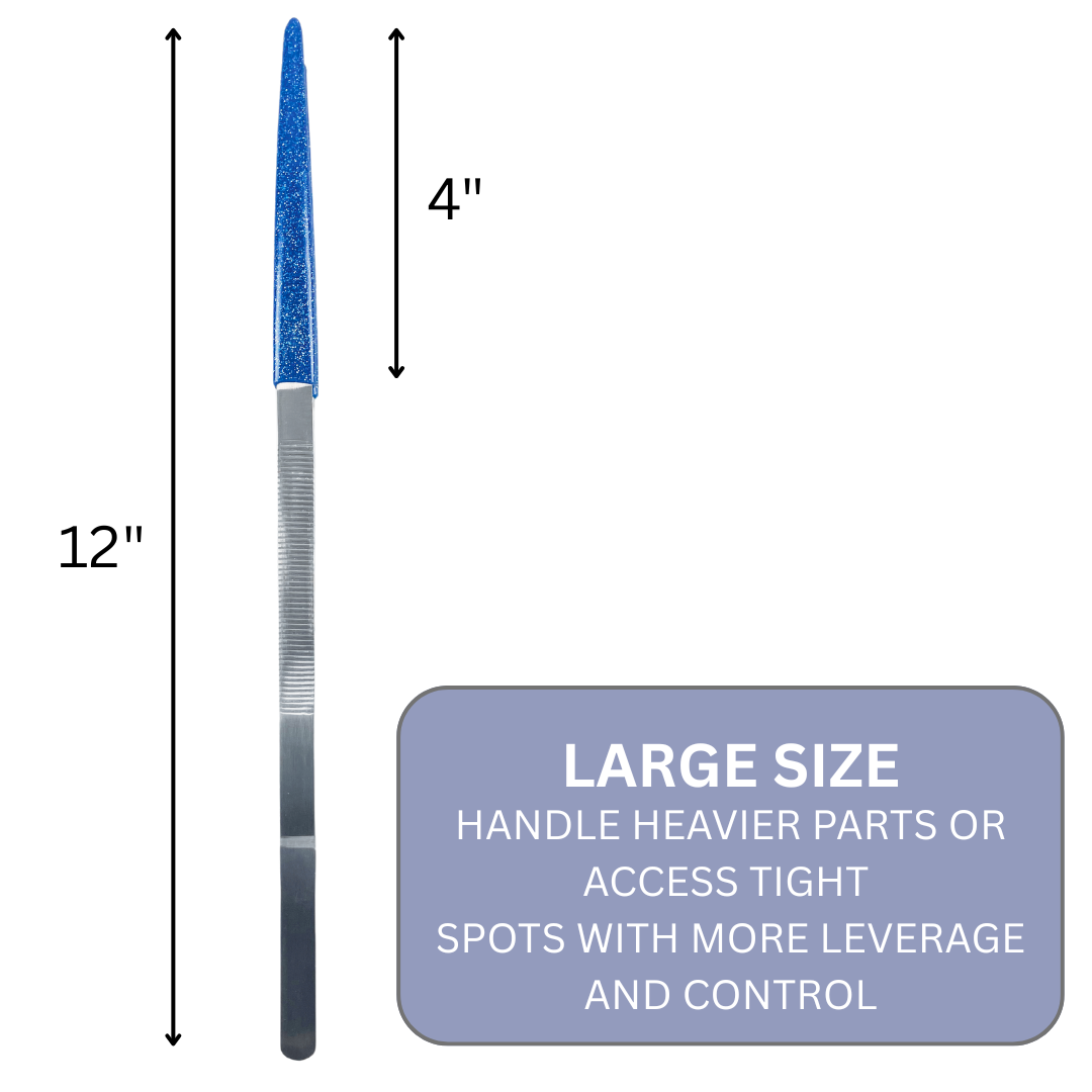 12 Inch Heavy Duty Tweezers with Coated Tips (Pack of: 2) - S1-18570-Z02
