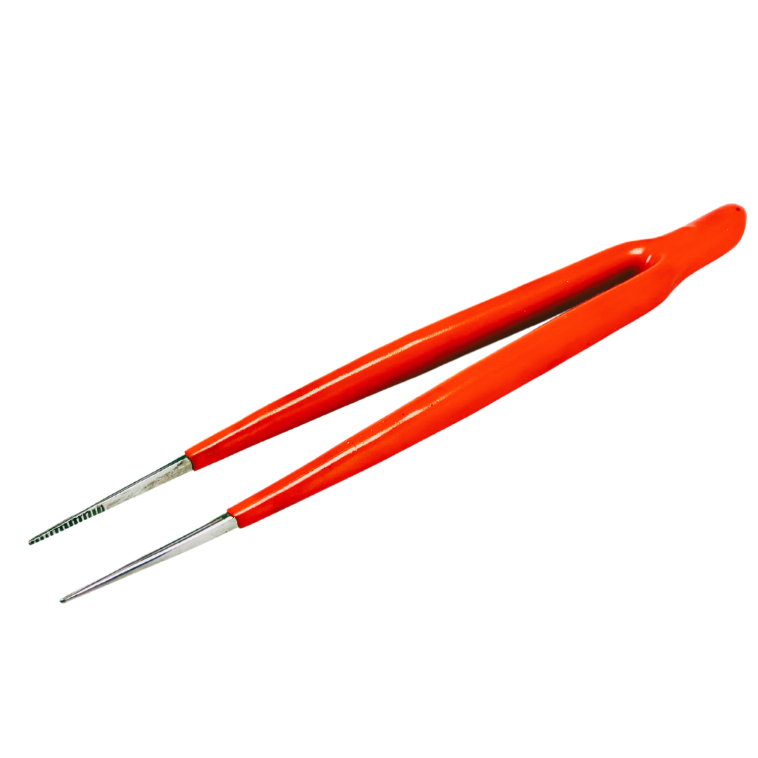 6.5" Vinyl Coated Tweezers - Straight Tips (Pack of: 2) - S1-71236-Z02