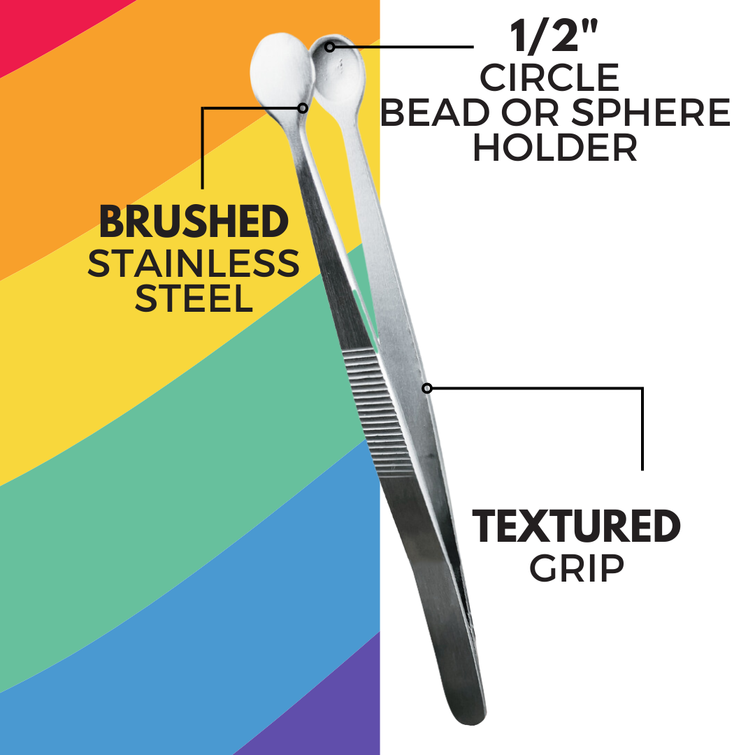 6-Inch Beading Tweezers with Cup Shaped Tips  - S1-08585