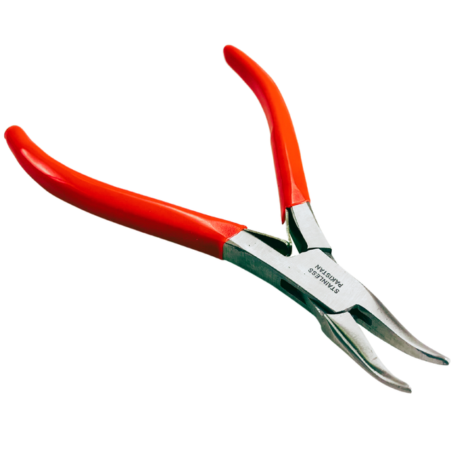 5 Inch Stainless Steel Bent Nose Pliers  - S-008922
