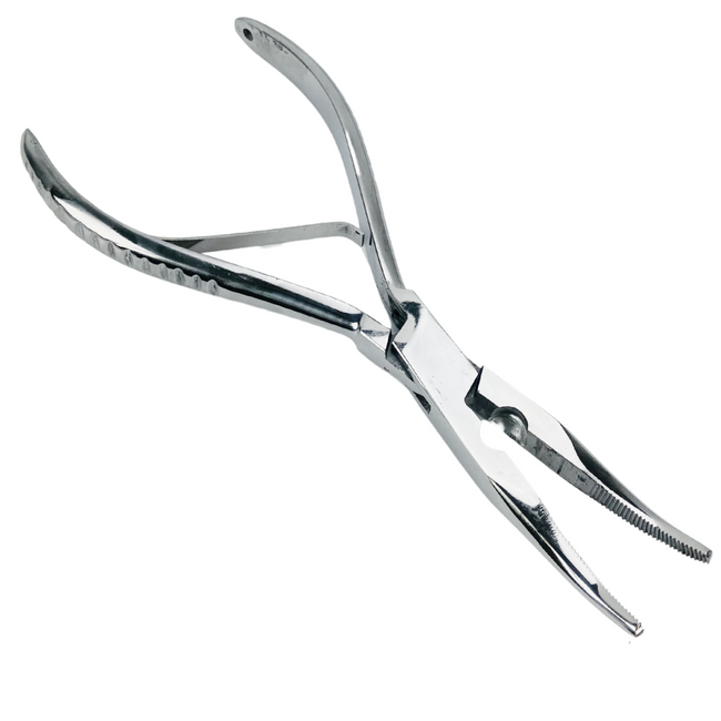 8" Heavy Duty Curved Nose SS Pliers  - S8960-CUR