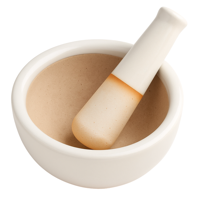 Ceramic Mortar and Pestle - TJ01-02210