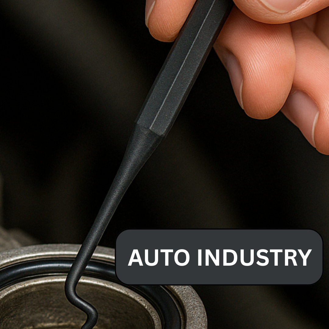 4 PC Plastic Hook Set – 8.25" Picks for Cleaning & Detailing – Automotive, Home & Hobby Use