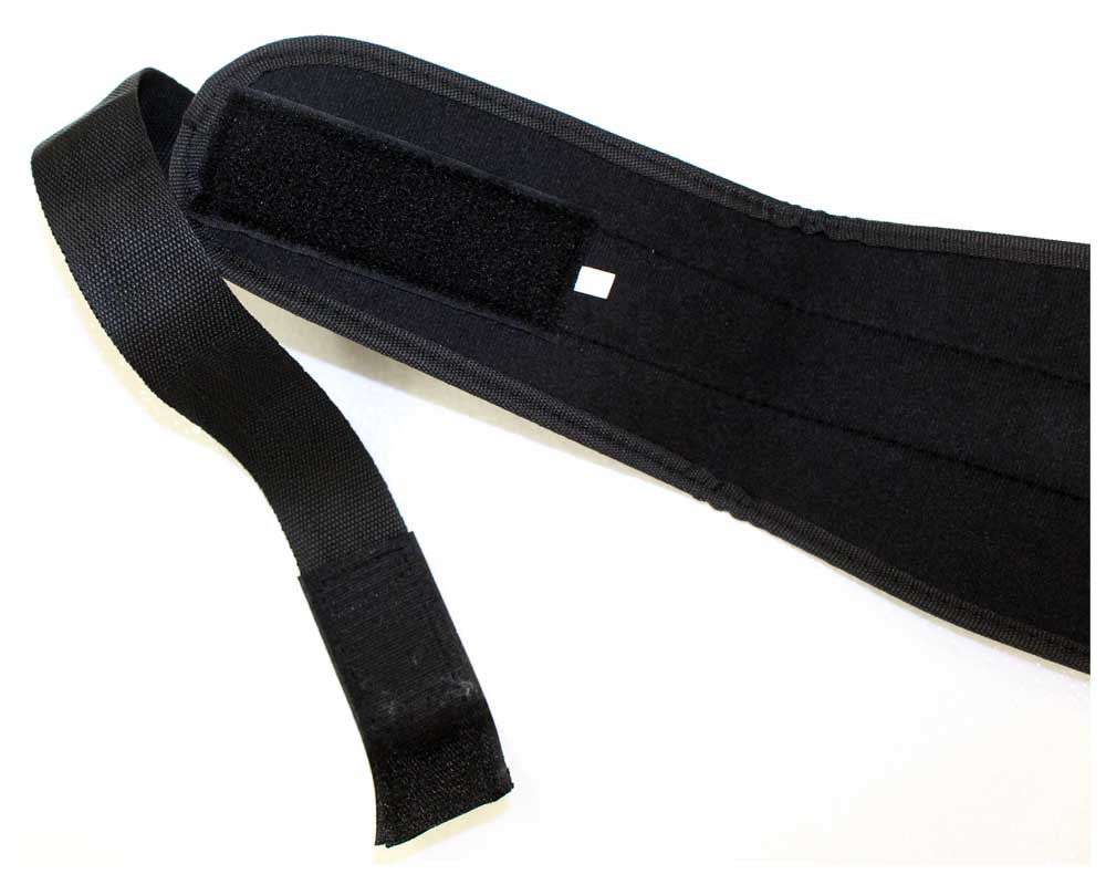 6" (15.2 cm) Back Support Belt | Blue & Black Trim | Size 2XL | Fits 46" - 52" Waist | Graduated Width | Designed for Heavy Lifting Tasks